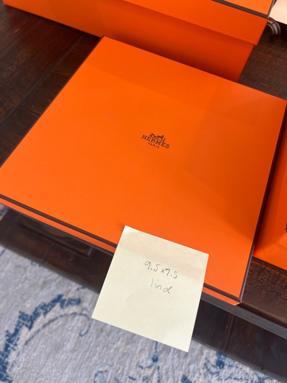 Hermès Orange Gift Box with Logo